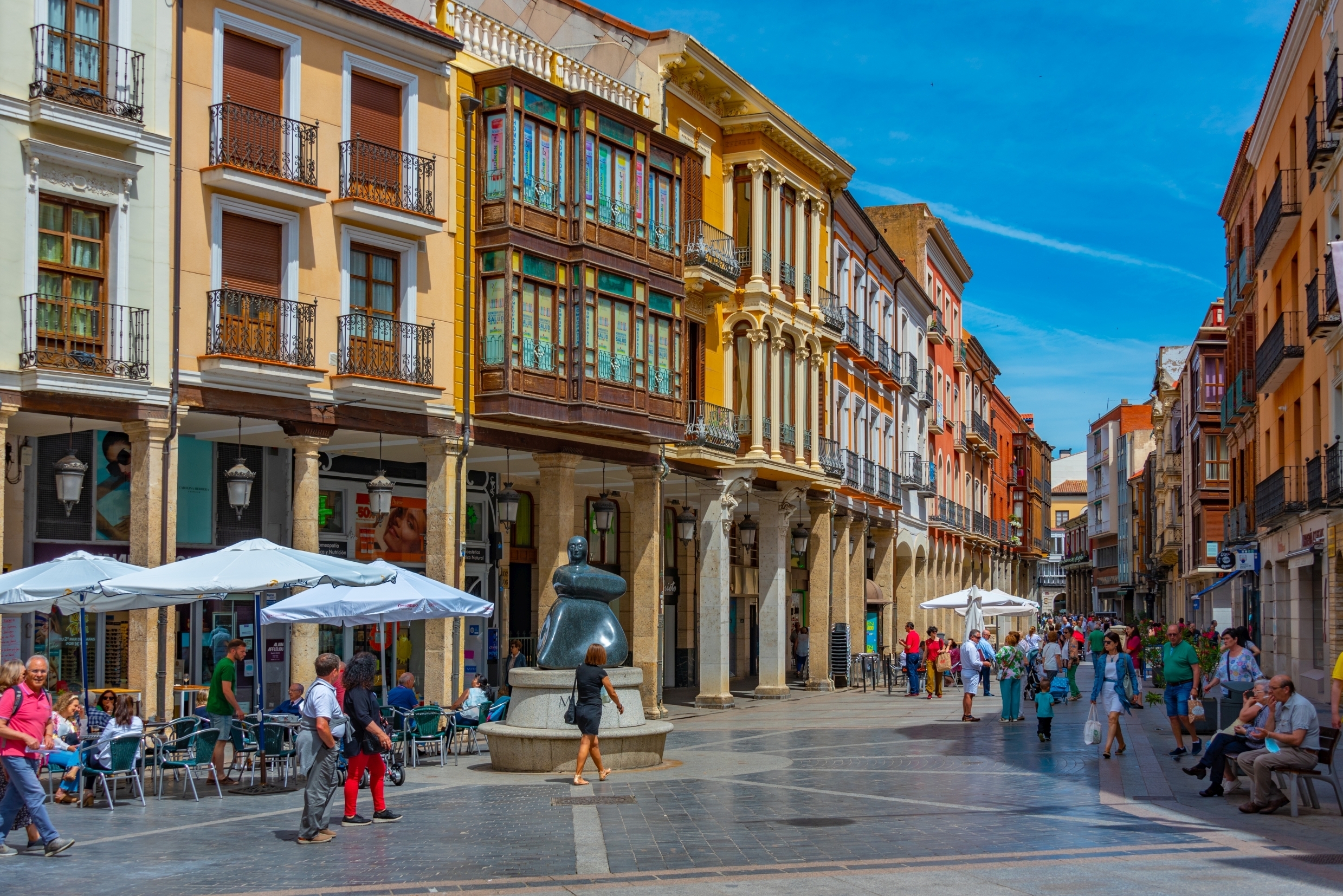 Comercios de la calle mayor de Palencia